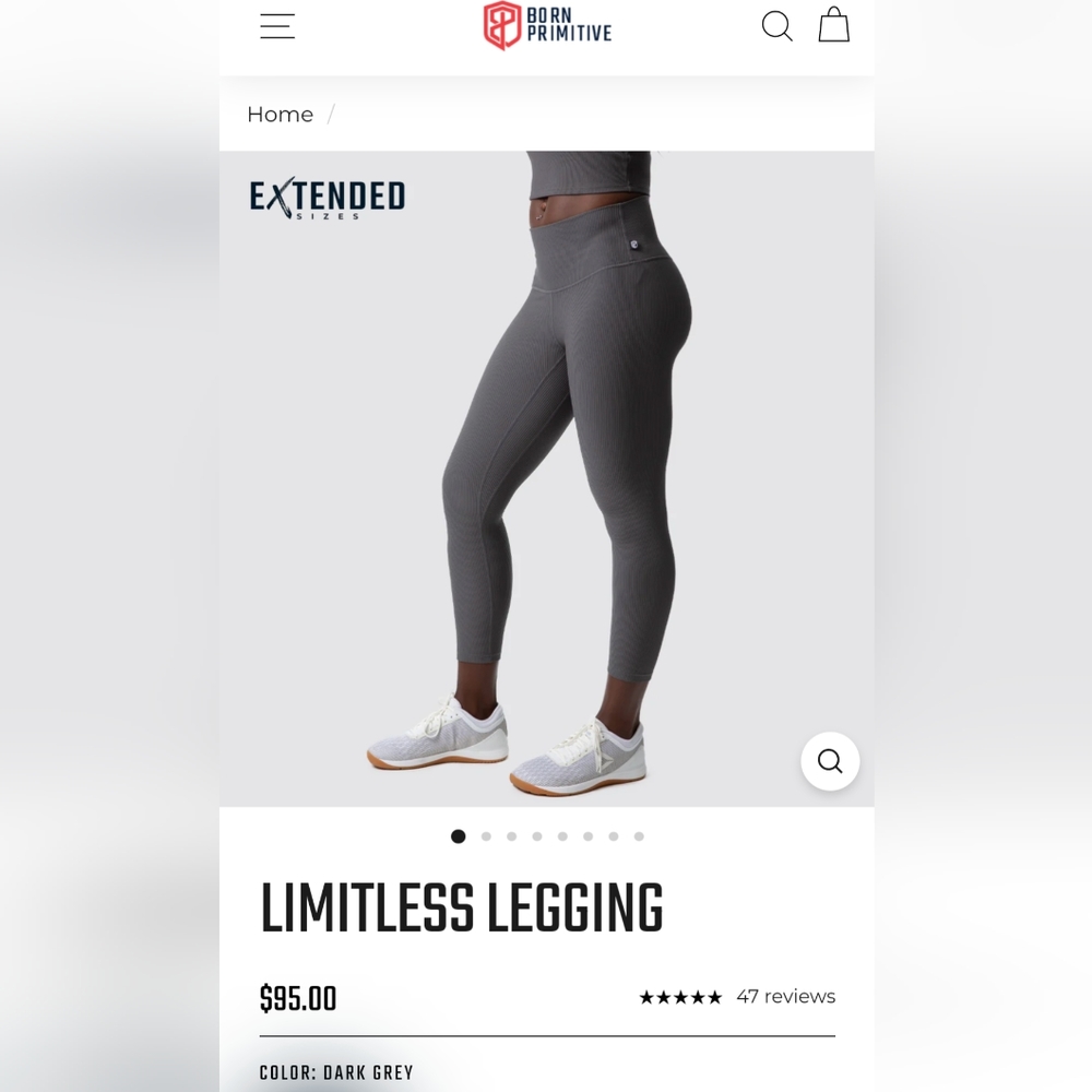 Born primitive limitless leggings small dark grey